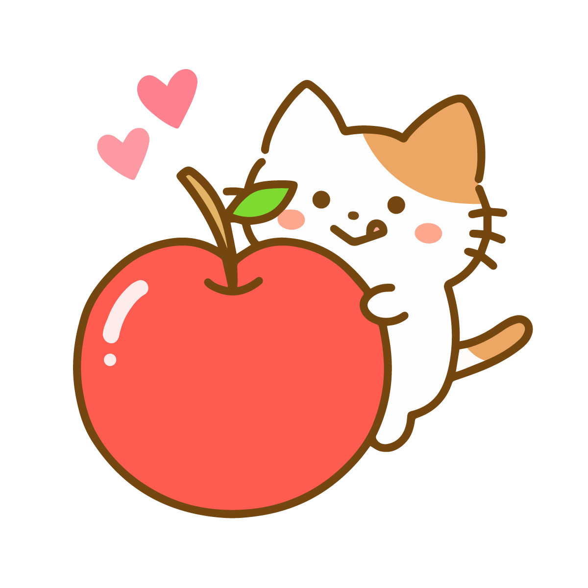 秋の味覚りんごのイラスト