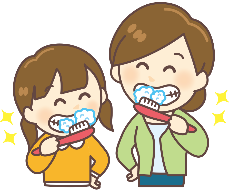 歯磨きのイラスト